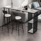 Modern Stone White Counter Set 1/2/3 Pieces Rectangle Storage Table and Stool Set Clearhalo 'Bar Furniture' 'furn' 'furn_home_bar_bar_sets' 'Furniture' 'Home Bars & Bar Sets' 'home_bar_bar_sets' 'Kitchen & Dining Furniture' 6023576