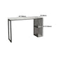 Modern Stone White Counter Set 1/2/3 Pieces Rectangle Storage Table and Stool Set Clearhalo 'Bar Furniture' 'furn' 'furn_home_bar_bar_sets' 'Furniture' 'Home Bars & Bar Sets' 'home_bar_bar_sets' 'Kitchen & Dining Furniture' 6023581