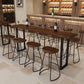 Set da pranzo per pub Glam Wood 1/2/5/7/9 pezzi Set tavolo da bar pub in marrone
