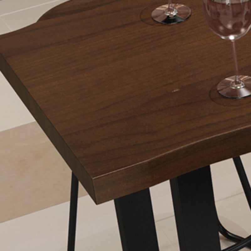 Set da pranzo per pub Glam Wood 1/2/5/7/9 pezzi Set tavolo da bar pub in marrone