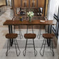 Set da pranzo per pub Glam Wood 1/2/5/7/9 pezzi Set tavolo da bar pub in marrone