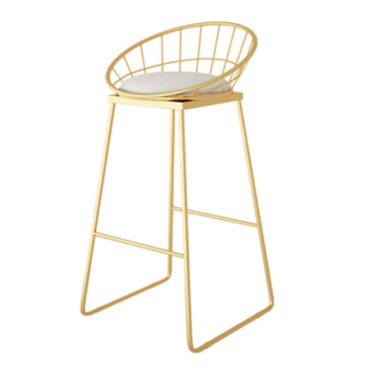 Glam 1/5/9 Pieces Counter Height Set Rectangle White Legs Indoor Pub Dining Set White 30"H Stool (Single) Clearhalo 'Bar Furniture' 'furn' 'furn_home_bar_bar_sets' 'Furniture' 'Home Bars & Bar Sets' 'home_bar_bar_sets' 'Kitchen & Dining Furniture' 6023619