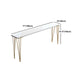 Glam 1/5/9 Pieces Counter Height Set Rectangle White Legs Indoor Pub Dining Set Clearhalo 'Bar Furniture' 'furn' 'furn_home_bar_bar_sets' 'Furniture' 'Home Bars & Bar Sets' 'home_bar_bar_sets' 'Kitchen & Dining Furniture' 6023626