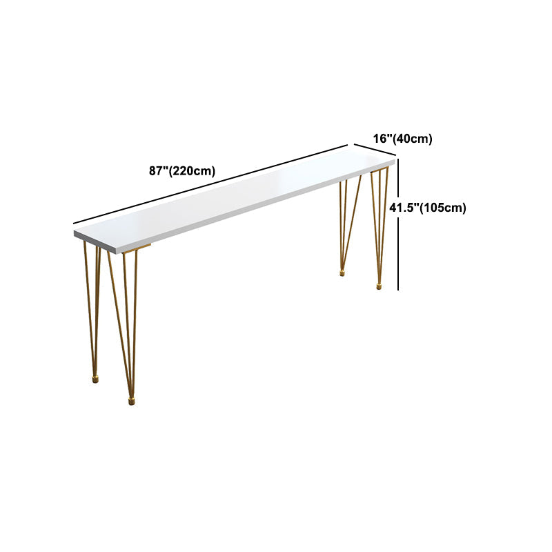 Glam 1/5/9 Pieces Counter Height Set Rectangle White Legs Indoor Pub Dining Set Clearhalo 'Bar Furniture' 'furn' 'furn_home_bar_bar_sets' 'Furniture' 'Home Bars & Bar Sets' 'home_bar_bar_sets' 'Kitchen & Dining Furniture' 6023628