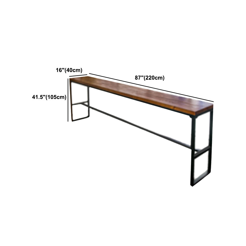 Modern Style Bar Table Set 1/7 Pieces Rectangle Wood Counter Table with Stools Clearhalo 'Bar Furniture' 'furn' 'furn_home_bar_bar_sets' 'Furniture' 'Home Bars & Bar Sets' 'home_bar_bar_sets' 'Kitchen & Dining Furniture' 6023667