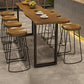 Modern 1/9 Pieces Bar Table Set Rectangle Wood Counter Table with High Stools for Balcony Clearhalo 'Bar Furniture' 'furn' 'furn_home_bar_bar_sets' 'Furniture' 'Home Bars & Bar Sets' 'home_bar_bar_sets' 'Kitchen & Dining Furniture' 6023682