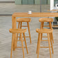 Luxurious Rectangle Pub Table Set 1/5/9 Pieces Wooden Counter Table with Backless Stools Clearhalo 'Bar Furniture' 'furn' 'furn_home_bar_bar_sets' 'Furniture' 'Home Bars & Bar Sets' 'home_bar_bar_sets' 'Kitchen & Dining Furniture' 6023712