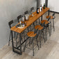 Moderne stijl 1/5/9-delige bartafelset rechthoekig grenenhouten aanrechttafel voor café