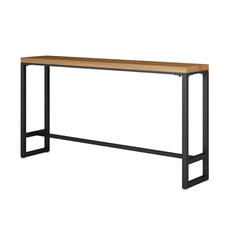 Moderne stijl 1/5/9-delige bartafelset rechthoekig grenenhouten aanrechttafel voor café