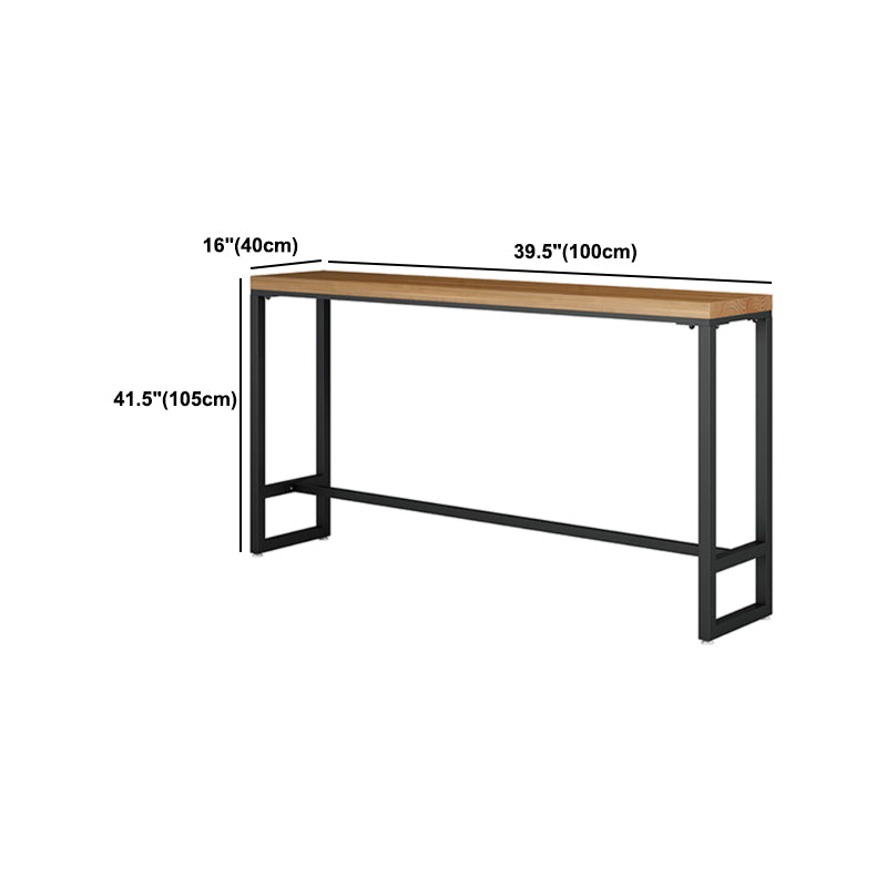 Moderne stijl 1/5/9-delige bartafelset rechthoekig grenenhouten aanrechttafel voor café