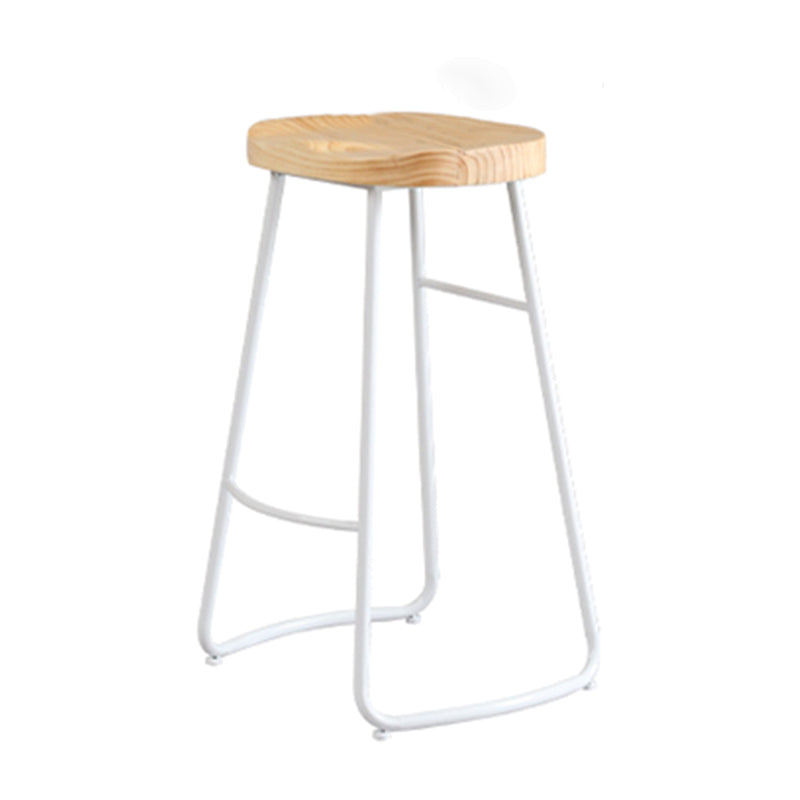 1/5 Pieces Industrial Rectangle Bar Table Set Wooden Counter Table with High Stools Wood 30"H Stool (Single) Clearhalo 'Bar Furniture' 'furn' 'furn_home_bar_bar_sets' 'Furniture' 'Home Bars & Bar Sets' 'home_bar_bar_sets' 'Kitchen & Dining Furniture' 6023816