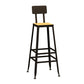 Modern 1/5 Pieces Bar Table Set Rectangle Stone Counter Table with Stools for Cafe