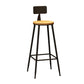 Modern 1/5 Pieces Bar Table Set Rectangle Stone Counter Table with Stools for Cafe