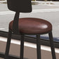 Modern 1/5 Pieces Bar Table Set Rectangle Stone Counter Table with Stools for Cafe