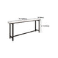 Modern 1/5 Pieces Bar Table Set Rectangle Stone Counter Table with Stools for Cafe