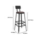 Modern 1/5 Pieces Bar Table Set Rectangle Stone Counter Table with Stools for Cafe
