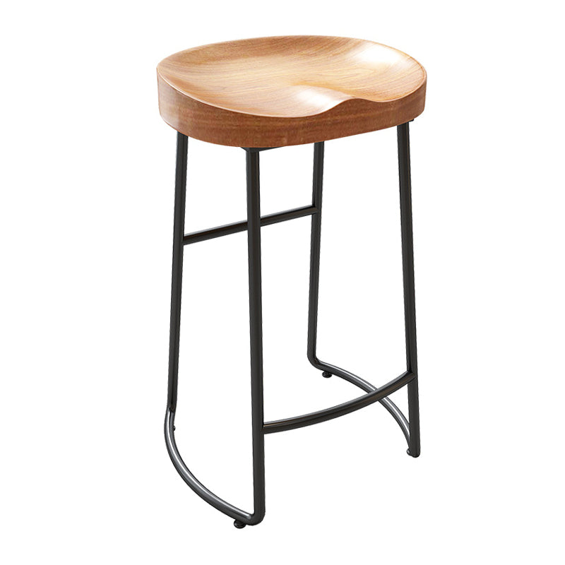 Industrielles rechteckiges Kneipentisch-Set, 1/4/7-teilig, Tresentisch aus Holz mit rückenfreien Hockern