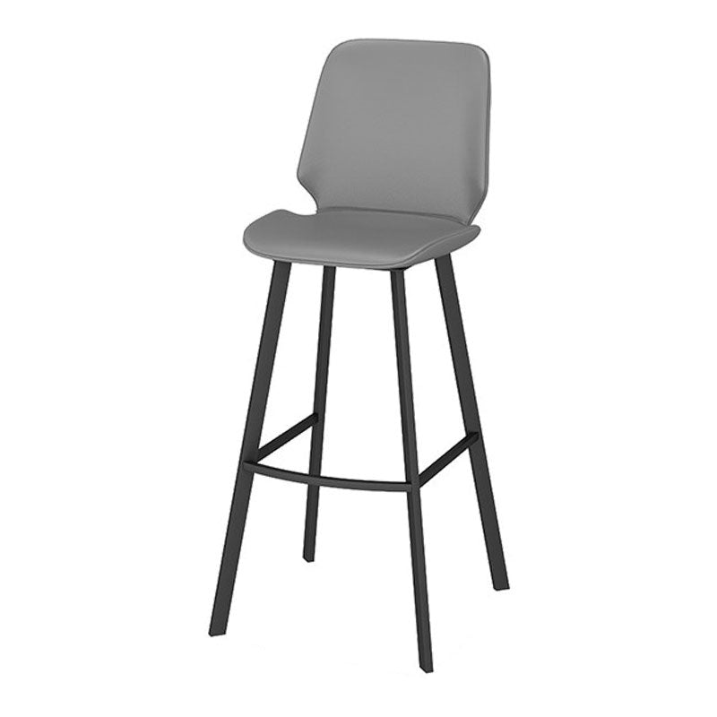 Modern 1/5 Pieces Bar Table Set Rectangle Stone Counter Table with Stools for Dining Room Dark-Grey 30"H Stool (Single) Clearhalo 'Bar Furniture' 'furn' 'furn_home_bar_bar_sets' 'Furniture' 'Home Bars & Bar Sets' 'home_bar_bar_sets' 'Kitchen & Dining Furniture' 6023900