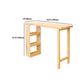 Industrial Bar Table Set 1/2/3 Pieces Rectangle Pine Wood Counter Table for Living Room Clearhalo 'Bar Furniture' 'furn' 'furn_home_bar_bar_sets' 'Furniture' 'Home Bars & Bar Sets' 'home_bar_bar_sets' 'Kitchen & Dining Furniture' 6023926
