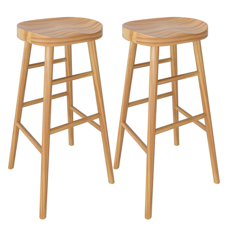 Set da tavolo moderno da pub rettangolare, tavolo da bancone in legno da 1/2/4 pezzi con sgabelli senza schienale