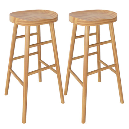 Set da tavolo moderno da pub rettangolare, tavolo da bancone in legno da 1/2/4 pezzi con sgabelli senza schienale