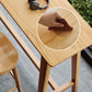 Set da tavolo moderno da pub rettangolare, tavolo da bancone in legno da 1/2/4 pezzi con sgabelli senza schienale