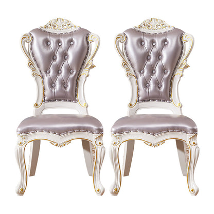 ビクトリアスタイルの長方形テーブルセット1/2/7ピース家に向けてダイニングセット