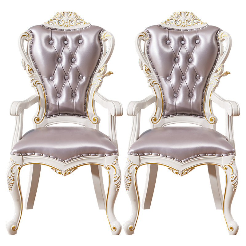 ビクトリアスタイルの長方形テーブルセット1/2/7ピース家に向けてダイニングセット