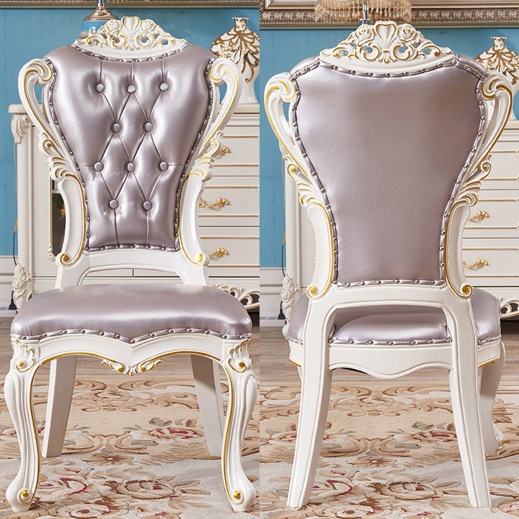 ビクトリアスタイルの長方形テーブルセット1/2/7ピース家に向けてダイニングセット