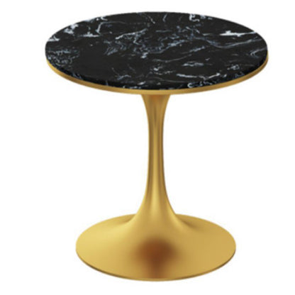 Modern Style Round Table Set 1/2/3/4/5 Pieces Dining Set for Home Black 31"L x 31"W Clearhalo 'Dining Room Sets' 'Dining Tables & Seating' 'dining_room_set' 'furn' 'furn_dining_room_set' 'Furniture' 'Kitchen & Dining Furniture' 6024049