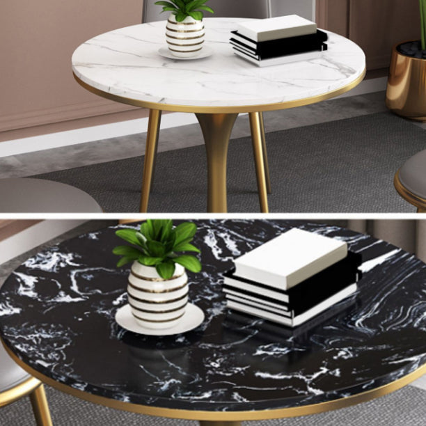 Modern Style Round Table Set 1/2/3/4/5 Pieces Dining Set for Home Clearhalo 'Dining Room Sets' 'Dining Tables & Seating' 'dining_room_set' 'furn' 'furn_dining_room_set' 'Furniture' 'Kitchen & Dining Furniture' 6024055