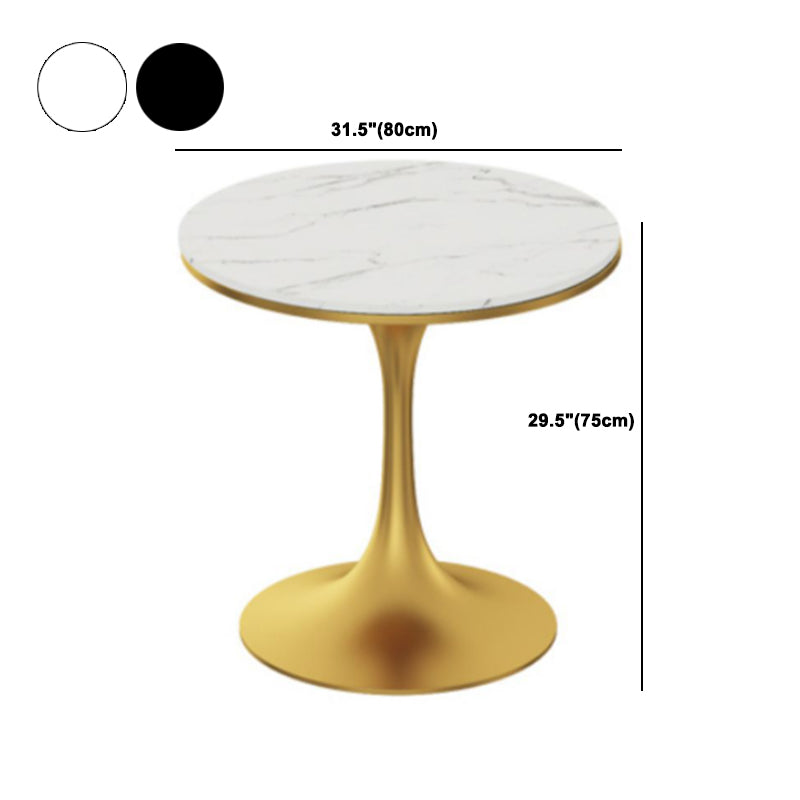 Modern Style Round Table Set 1/2/3/4/5 Pieces Dining Set for Home Clearhalo 'Dining Room Sets' 'Dining Tables & Seating' 'dining_room_set' 'furn' 'furn_dining_room_set' 'Furniture' 'Kitchen & Dining Furniture' 6024059