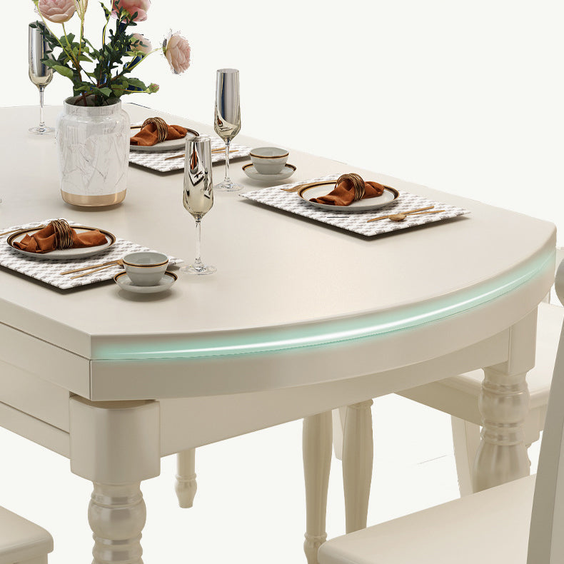 Traditional Wooden Table Set 1/4/5/7 Pieces Dining Set for Home Clearhalo 'Dining Room Sets' 'Dining Tables & Seating' 'dining_room_set' 'furn' 'furn_dining_room_set' 'Furniture' 'Kitchen & Dining Furniture' 6024098