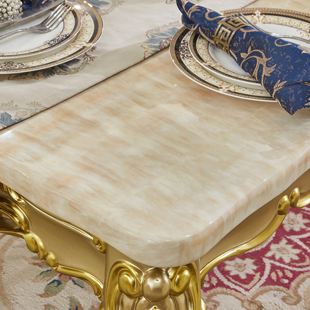 ビクトリア長方形のテーブルセット1/2/5/7ピース自宅で使用するためのダイニングセット