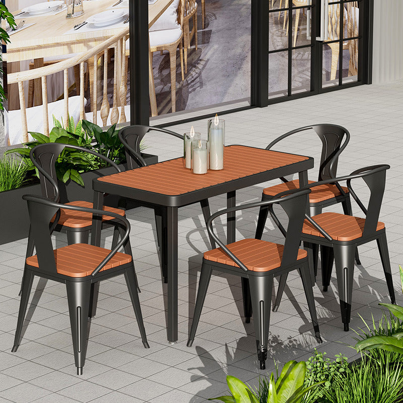 Modern Rectangle Table Set 1/2/3/5/7 Pieces Dining Set for Kitchen