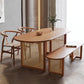 Moderne eetgelegenheid 1/2/4/5 PCS Massieve houten eettafel en stoelen