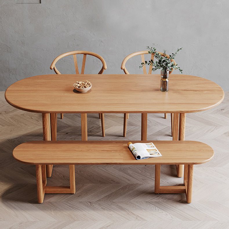Moderne eetgelegenheid 1/2/4/5 PCS Massieve houten eettafel en stoelen