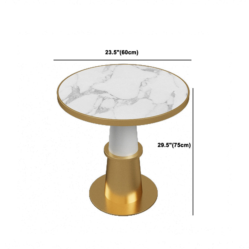 Moderne faux marmeren dinerset rond 1/5 stukken eetgelegenheden voor thuisgebruik