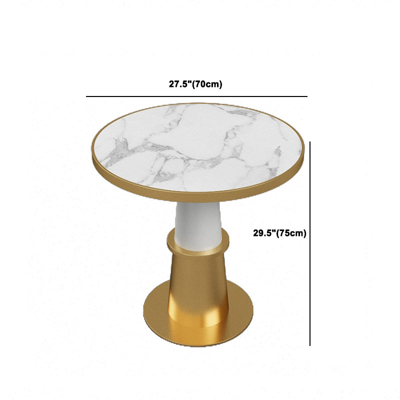 Moderne faux marmeren dinerset rond 1/5 stukken eetgelegenheden voor thuisgebruik