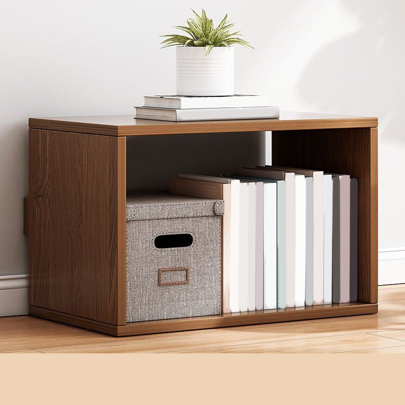 Contemporary Bookshelf Wood Closed Back Shelf Bookcase for Study Room