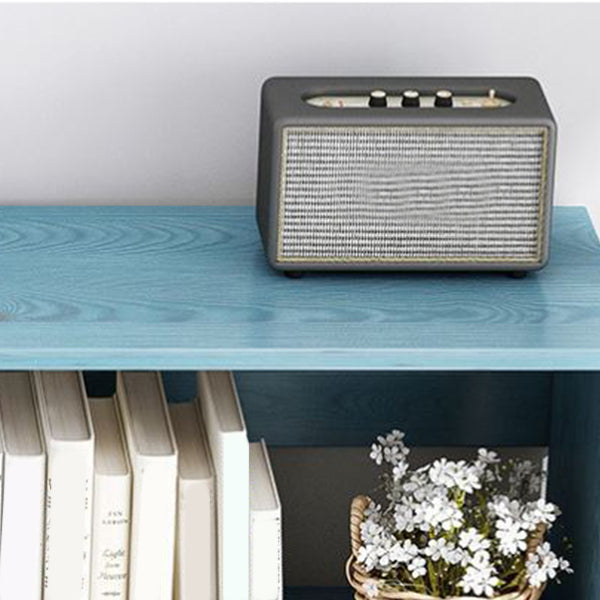 Contemporary Bookshelf Wood Closed Back Shelf Bookcase for Study Room