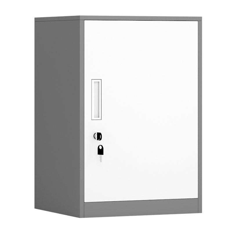 Modern Cabinet Metal Locking Drawers and Storage File Cabinet White-Gray Drawer Not Included Clearhalo 'Filing Cabinets' 'filling_cabinets' 'furn' 'furn_filling_cabinets' 'Furniture' 'Office Furniture' 6024696
