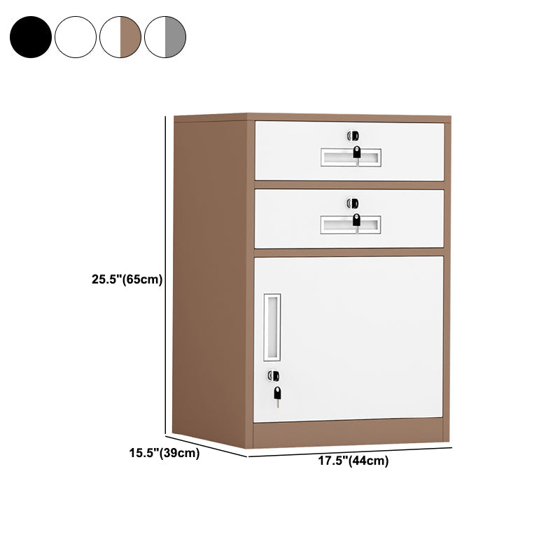 Modern Cabinet Metal Locking Drawers and Storage File Cabinet Clearhalo 'Filing Cabinets' 'filling_cabinets' 'furn' 'furn_filling_cabinets' 'Furniture' 'Office Furniture' 6024697