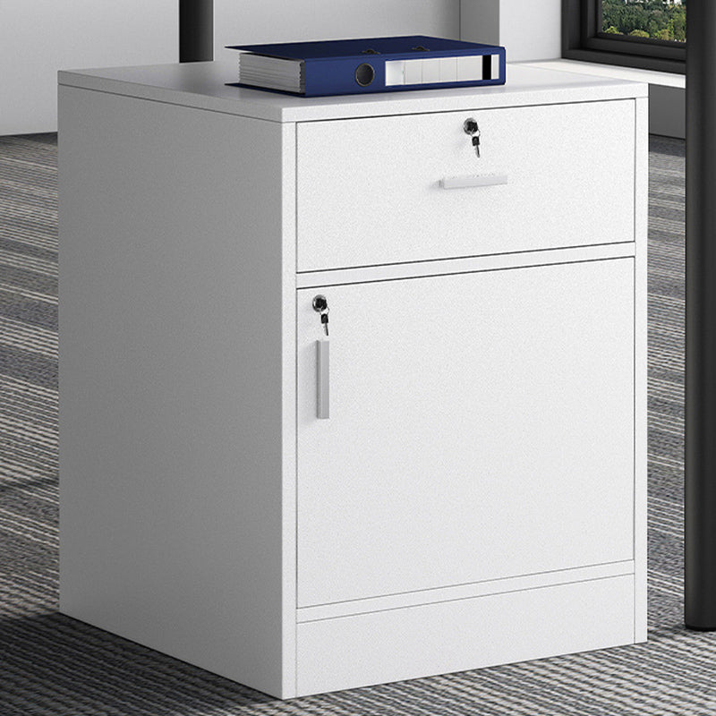 Leisure File Cabinet Color Block Wood Locking Drawers File Cabinet White 1 Clearhalo 'Filing Cabinets' 'filling_cabinets' 'furn' 'furn_filling_cabinets' 'Furniture' 'Office Furniture' 6024700