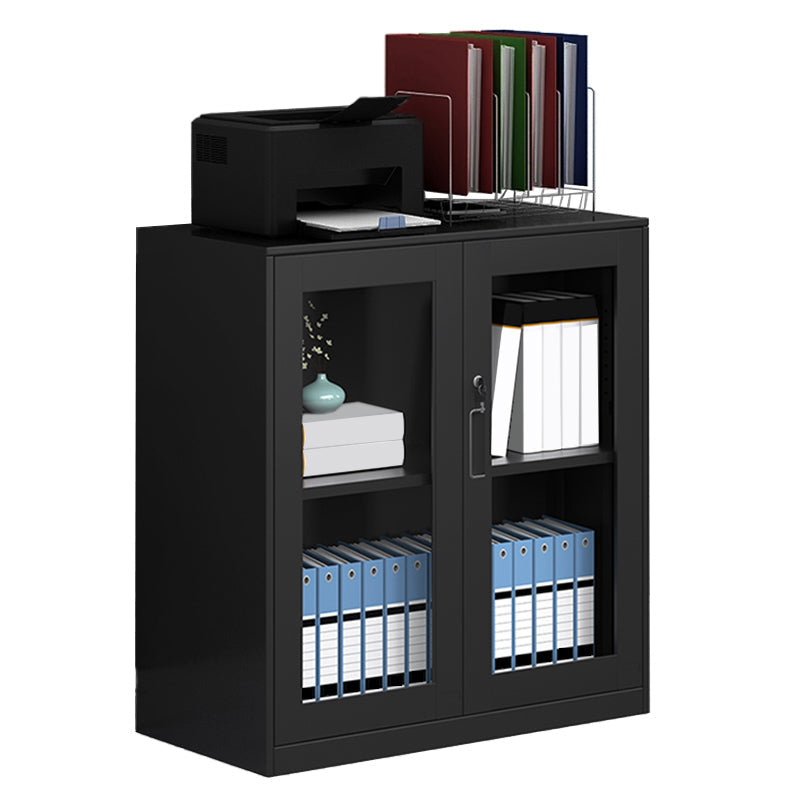 Metal de gabinete moderno con estantes de almacenamiento ajustables Archivo lateral