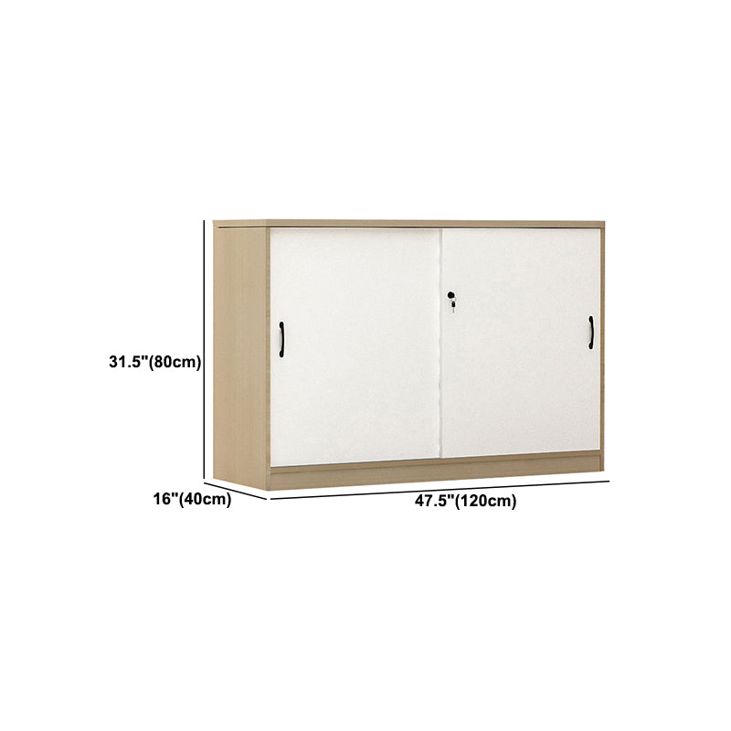 Babor de archivos de madera de archivo lateral de estilo moderno para la oficina en casa