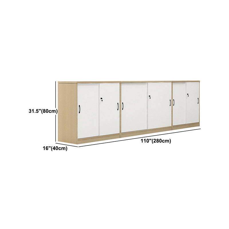 Babor de archivos de madera de archivo lateral de estilo moderno para la oficina en casa