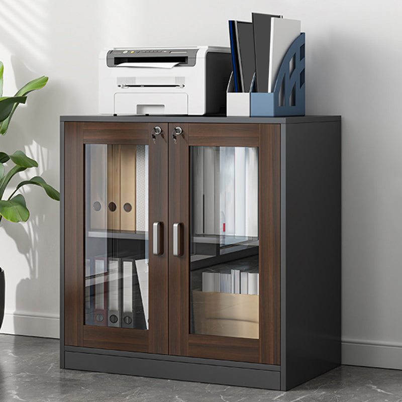 Modern Wood Cabinet Drawers Wood File Cabinet for Home Office 35.4"L x 15.7"W x 31.9"H Coffee Clearhalo 'Filing Cabinets' 'filling_cabinets' 'furn' 'furn_filling_cabinets' 'Furniture' 'Office Furniture' 6024834