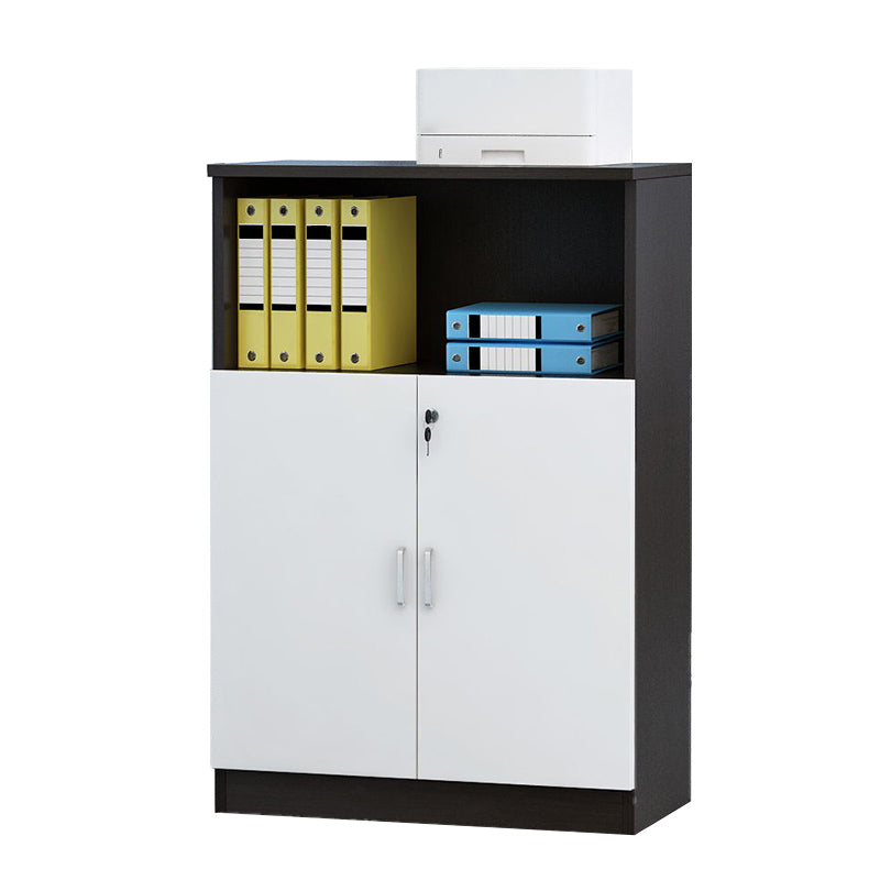 Gabinetto del file Office verticale per ripiani di archiviazione in legno moderno con blocco