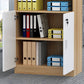 Gabinetto del file Office verticale per ripiani di archiviazione in legno moderno con blocco